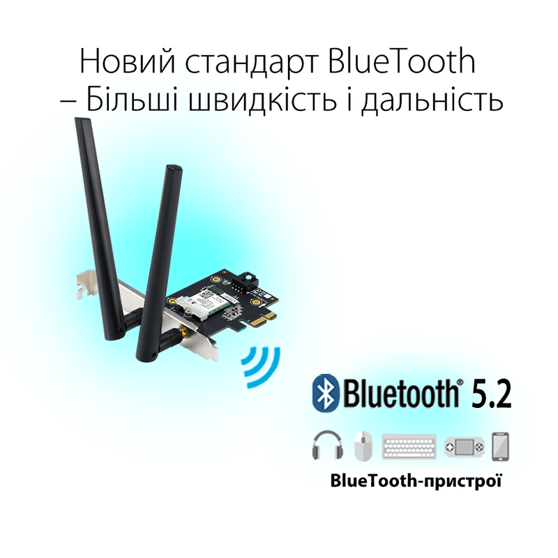 Беспроводной адаптер Asus PCE-AX1800 (90IG07A0-MO0B00)
