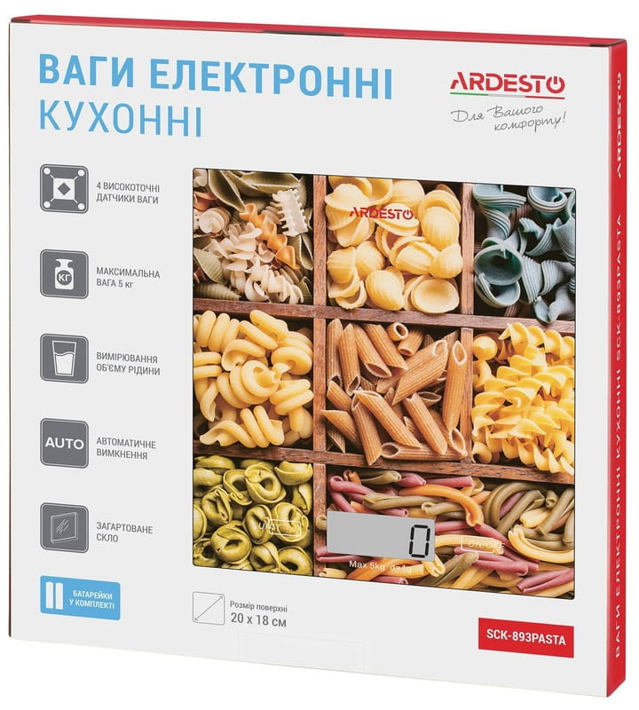 Весы кухонные Ardesto SCK-893PASTA