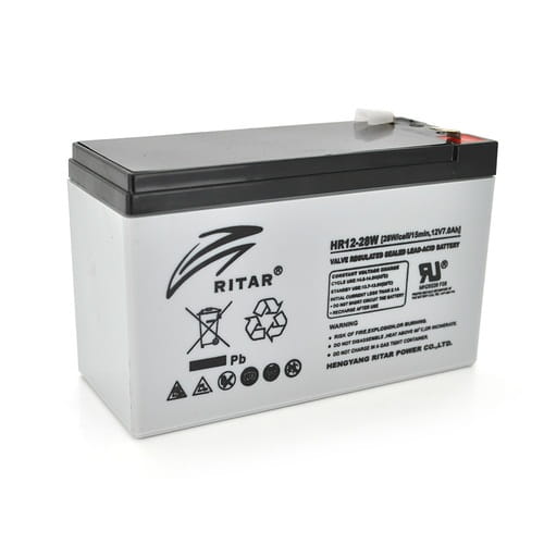 Фото - Батарея для ДБЖ RITAR Акумуляторна батарея  12V 7AH  AGM HR1228W/01709 (HR1228W/01709)