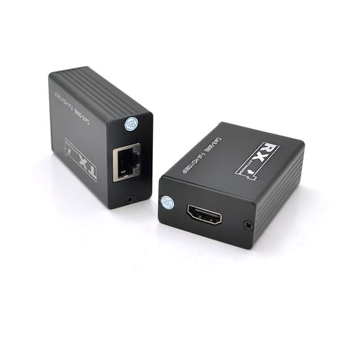 Photos - Cable (video, audio, USB) Voltronic Power Подовжувач Vention HDMI - RJ-45 (F/F), Black  (YT-SCPE HDM-30m1080Р/14903)