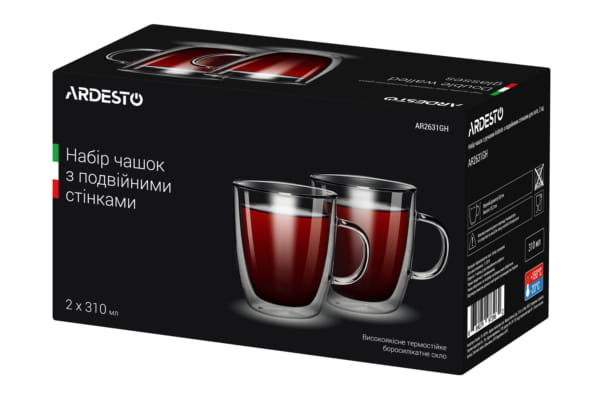 Набор чашек Ardesto (AR2631GH) 2 шт