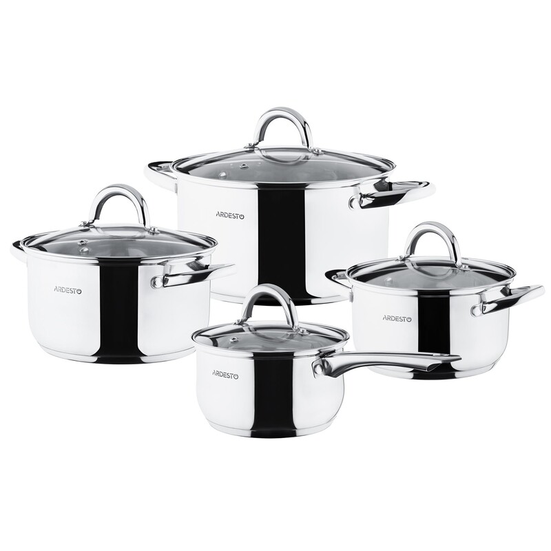 Набор кастрюль Ardesto Gemini AR1908PS (8 предметов)