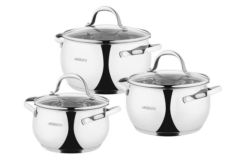 Набор кастрюль Ardesto Gemini AR1906GSS (6 предметов)
