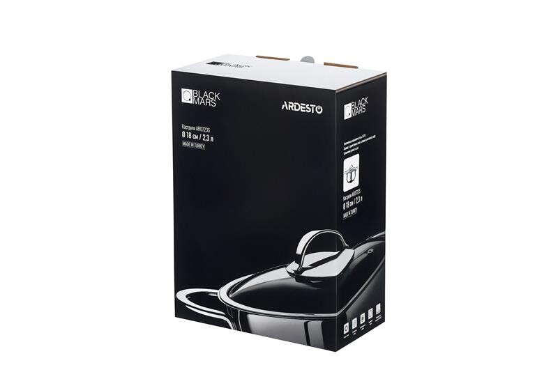 Каструля Ardesto Black Mars 18 см 2.3 л (AR0723S)