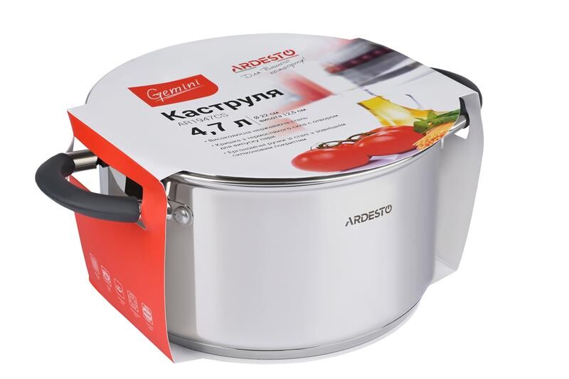 Каструля Ardesto Gemini Salerno 20 см 3.6 л (AR1936CS)