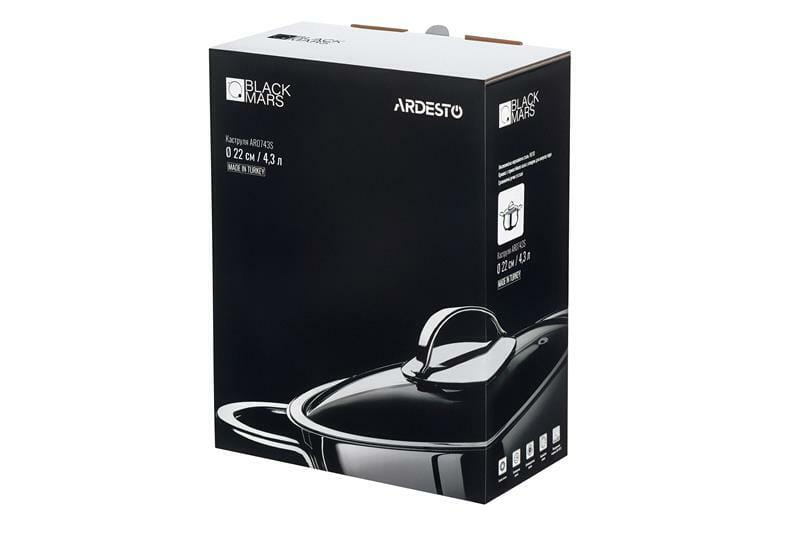 Кастрюля Ardesto Black Mars 22 см 4.3 л (AR0743S)