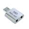 Фото - Звуковая карта Dynamode USB 8 (7.1) каналов 3D алюминий, серебристый (44889) | click.ua