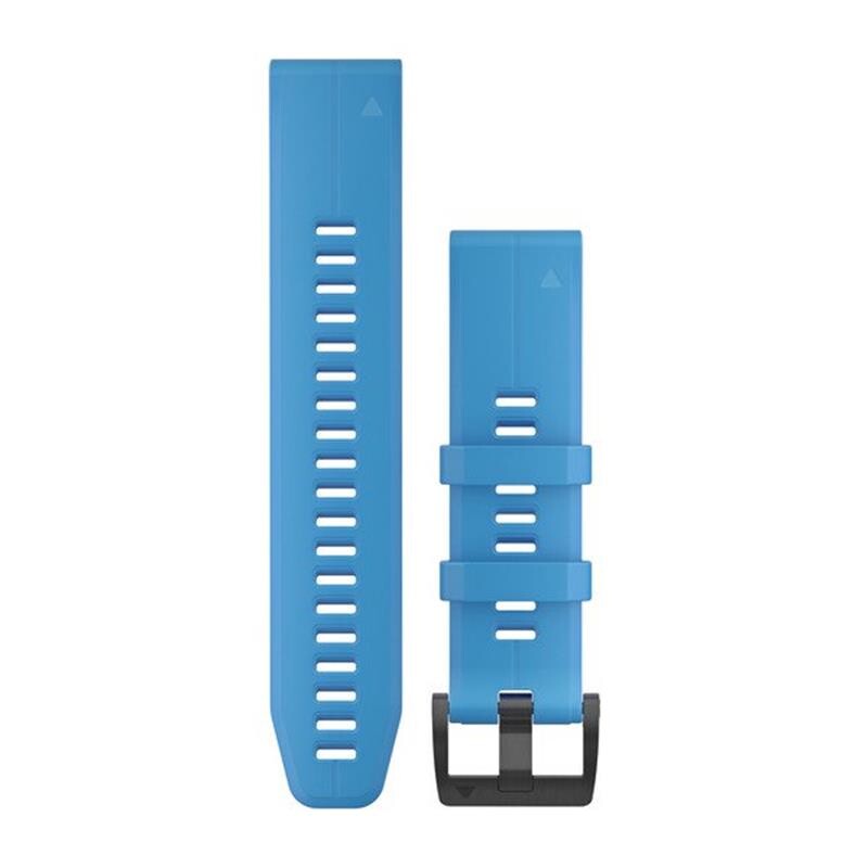 Ремешок Garmin QuickFit 22mm для Garmin Fenix 5 Plus Cyan Blue Silicone (010-12740-03)