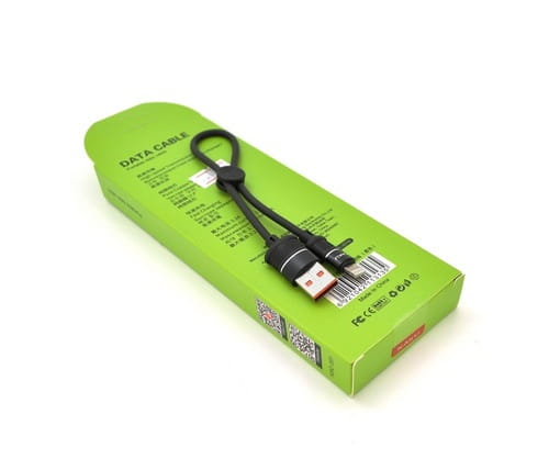 Photos - Cable (video, audio, USB) IKAKU Кабель  Xundian USB - Lighting , 5 A, 0.25 м, Black (KSC-351/189 (M/M)