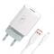 Фото - Сетевое зарядное устройство SkyDolphin SC06L (1USBx2.4A) White (MZP-000178) + кабель Lightning | click.ua
