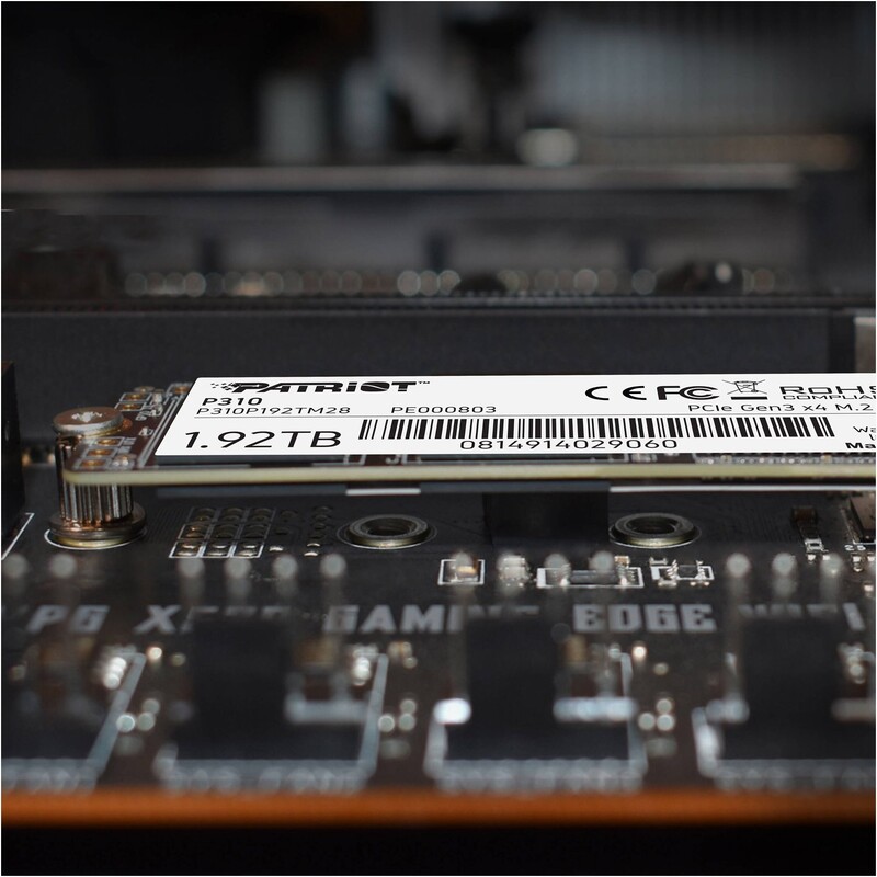 Накопичувач SSD 1.92TB Patriot P310 M.2 2280 PCIe NVMe 3.0 x4 TLC (P310P192TM28)