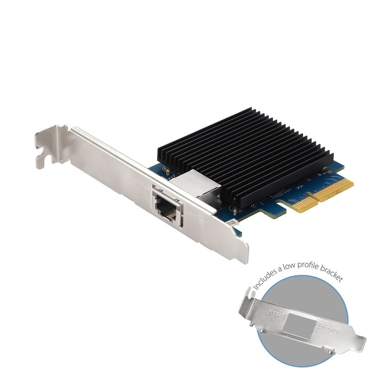 Сетевой адаптер Edimax EN-9320TX-E V2 (1xRJ45 10G, PCI-E, с креплением low profile)