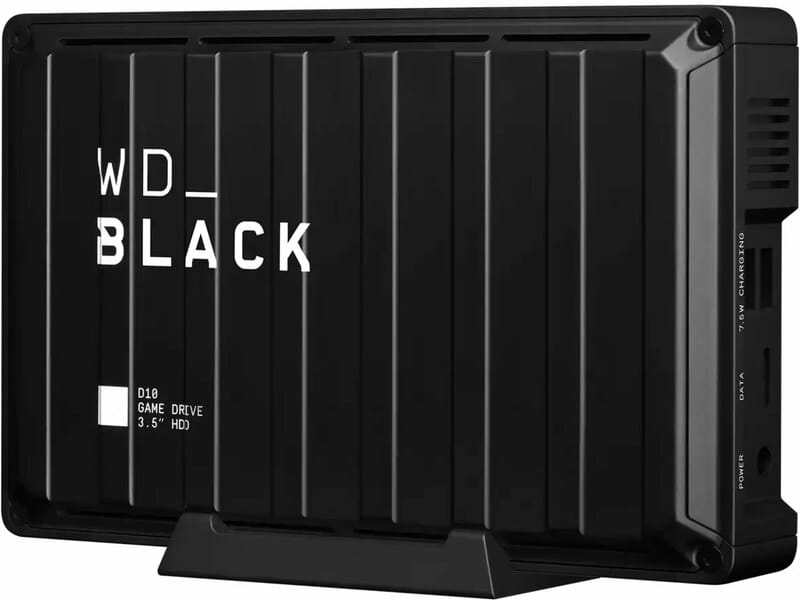 Внешний жесткий диск 3.5" USB 8.0TB Black D10 Game Drive (WDBA3P0080HBK-EESN)