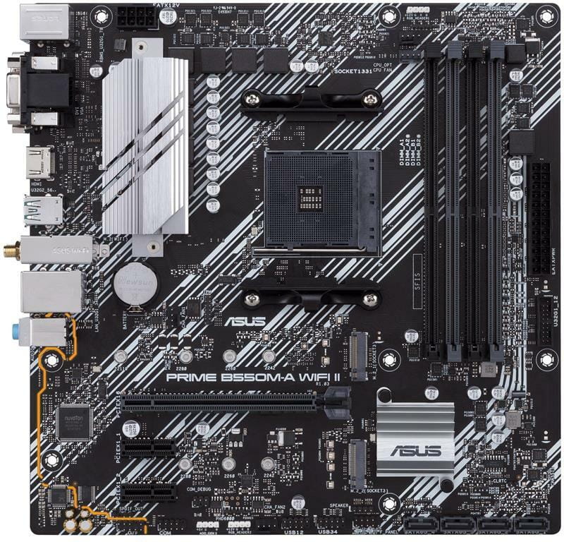 Материнська плата Asus Prime B550M-A WiFi II Socket AM4