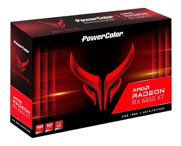 Видеокарта AMD Radeon RX 6650 XT 8GB GDDR6 Red Devil PowerColor (AXRX 6650 XT 8GBD6-3DHE/OC)