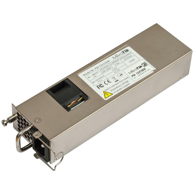 Блок питания Mikrotik 12POW150 (12v 150W AC/DC, Hot Swap БП для CCR1072/2216 и CRS504/CRS518)