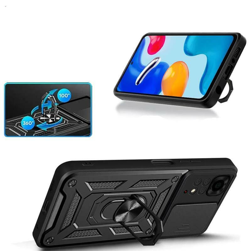 Чeхол-накладка BeCover Military для Xiaomi Redmi Note 11 Pro/11 Pro Plus/12 Pro 4G Black (707421)