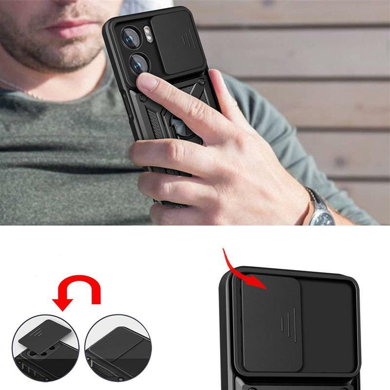 Чохол-накладка BeCover Military для Oppo A76/A96 Black (707405)