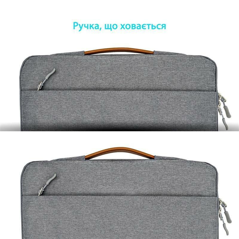 Чехол-сумка для ноутбука Grand-X SLX-15G 15" Grey