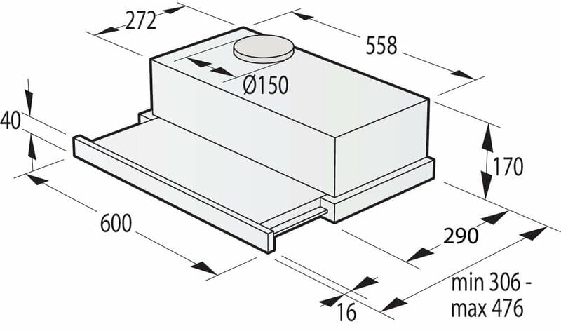 Вытяжка Gorenje TH60E3B