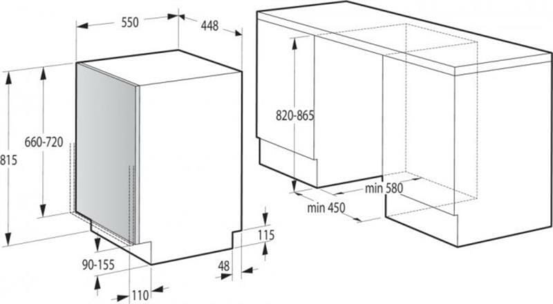 Встраиваемая посудомоечная машина Gorenje GV561D10