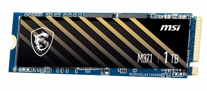 Накопитель SSD 1TB MSI Spatium M371 M.2 2280 PCIe 3.0 x4 NVMe 3D NAND TLC (S78-440L820-P83)