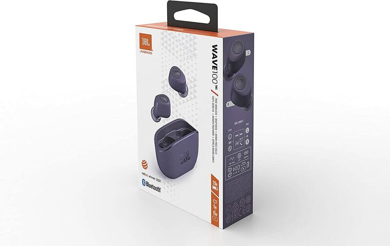 Bluetooth-гарнитура JBL Wave Vibe 100 TWS Purple (JBLW100TWSPUR)