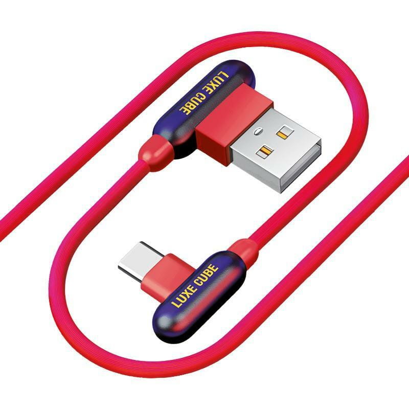 Кабель Luxe Cube Game USB - USB Type-C (M/M), 1 м, красный (8886668686136)
