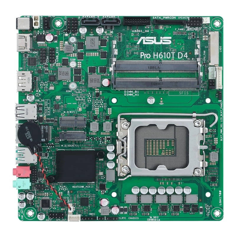 Материнская плата Asus PRO H610T D4-CSM Socket 1700