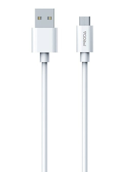 Кабель Proda PD-B72m USB - micro USB (M/M), 1 м, White (PD-B72m-WHT)