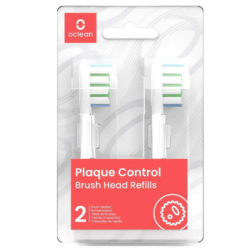 Насадка для зубной электрощетки Oclean P1C1 W02 Plaque Control Brush Head White (2 шт) (6970810552218)