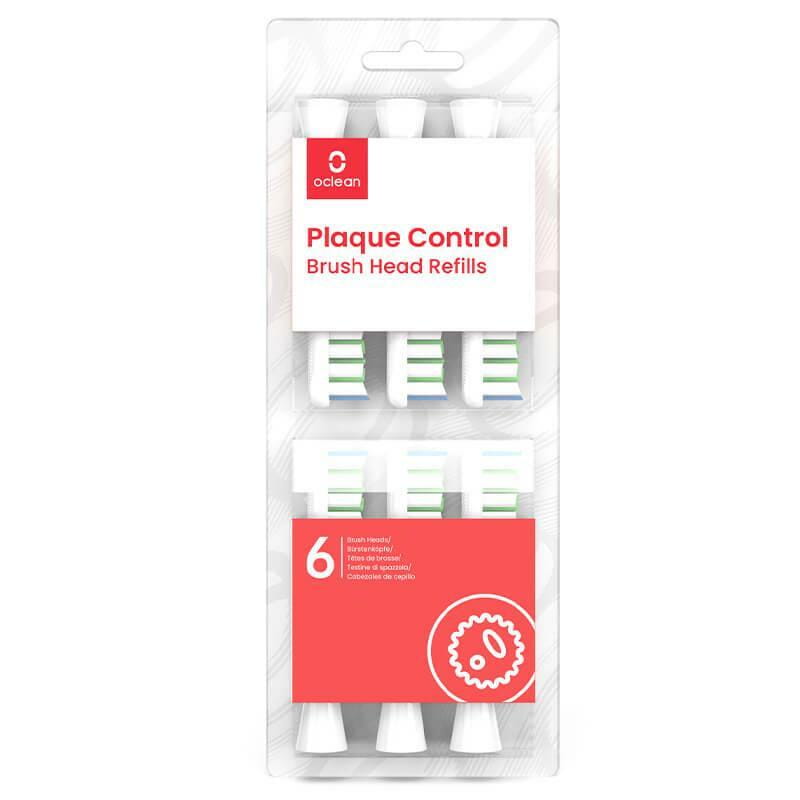 Насадка для зубної електрощітки Oclean P1C1 W06 Plaque Control Brush Head White (6 шт) (6970810552225)