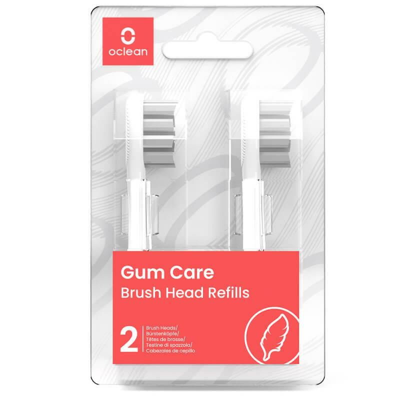 Насадка для зубної електрощітки Oclean P1S12 W02 Gum Care Brush Head White (2 шт) (6970810552256)