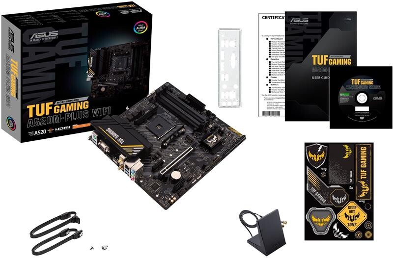 Материнская плата Asus TUF Gaming A520M-Plus WiFi Socket AM4