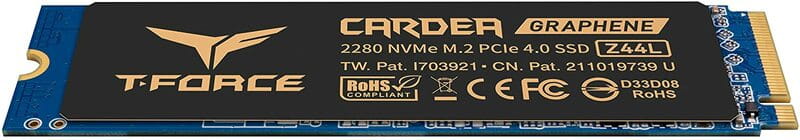 Накопитель SSD  250GB Team Cardea Zero Z44L M.2 2280 PCIe 4.0 x4 NVMe TLC (TM8FPL250G0C127)