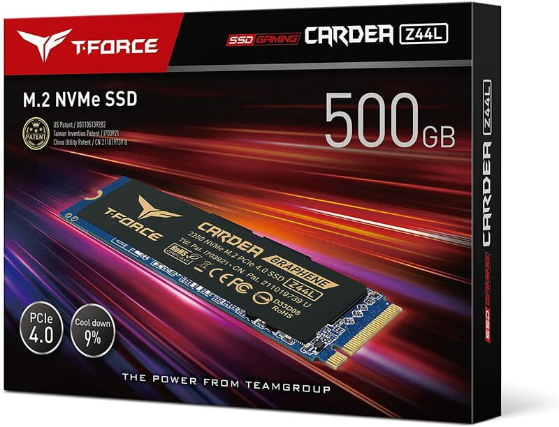 Накопитель SSD  250GB Team Cardea Zero Z44L M.2 2280 PCIe 4.0 x4 NVMe TLC (TM8FPL250G0C127)