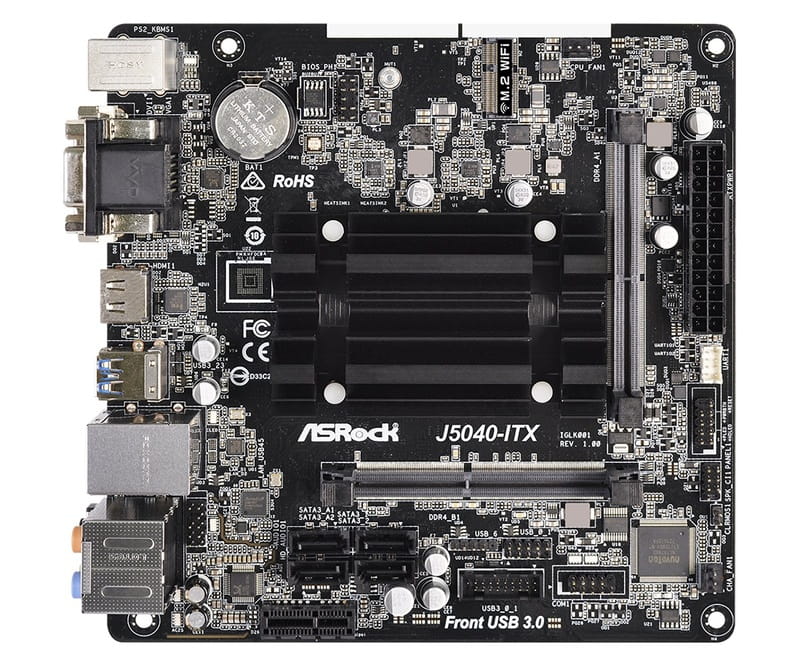 Материнская плата ASRock J5040-ITX Mini ITX