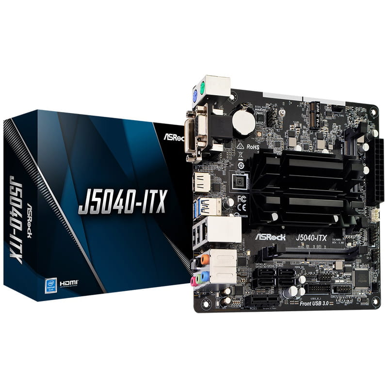 Материнская плата ASRock J5040-ITX Mini ITX
