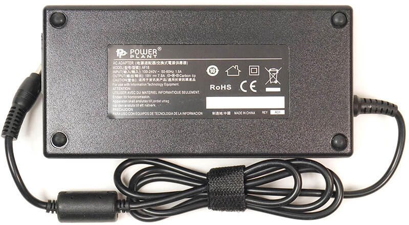 Блок питания PowerPlant для ноутбука Asus 220V, 19V 150W 7.9A, 5.5х2.5мм (AS150F5525)