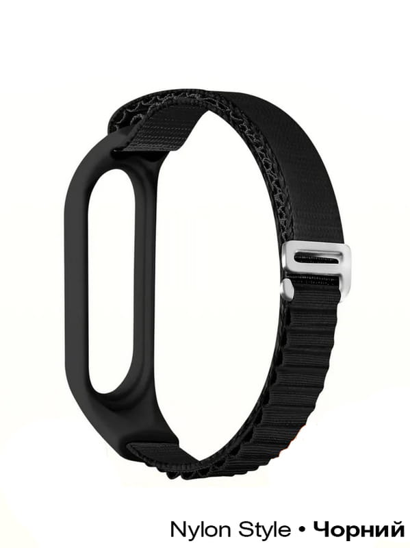 Ремешок BeCover Nylon Style для Xiaomi Mi Smart Band 7 Black (707655)