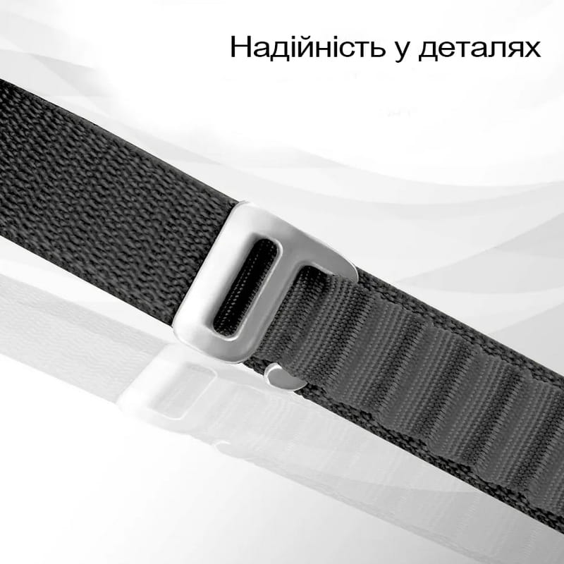 Ремешок BeCover Nylon Style для Xiaomi Mi Smart Band 7 Black (707655)