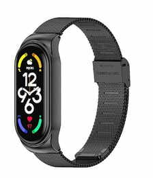 Ремешок BeCover Metal для Xiaomi Mi Smart Band 7 Black (707493)