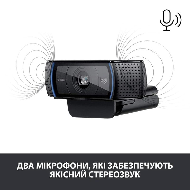 Веб-камера Logitech C920 HD Pro (960-001055) з мікрофоном
