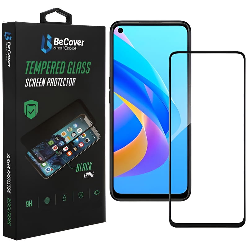 Захисне скло BeCover для Oppo A76 Black (707604)