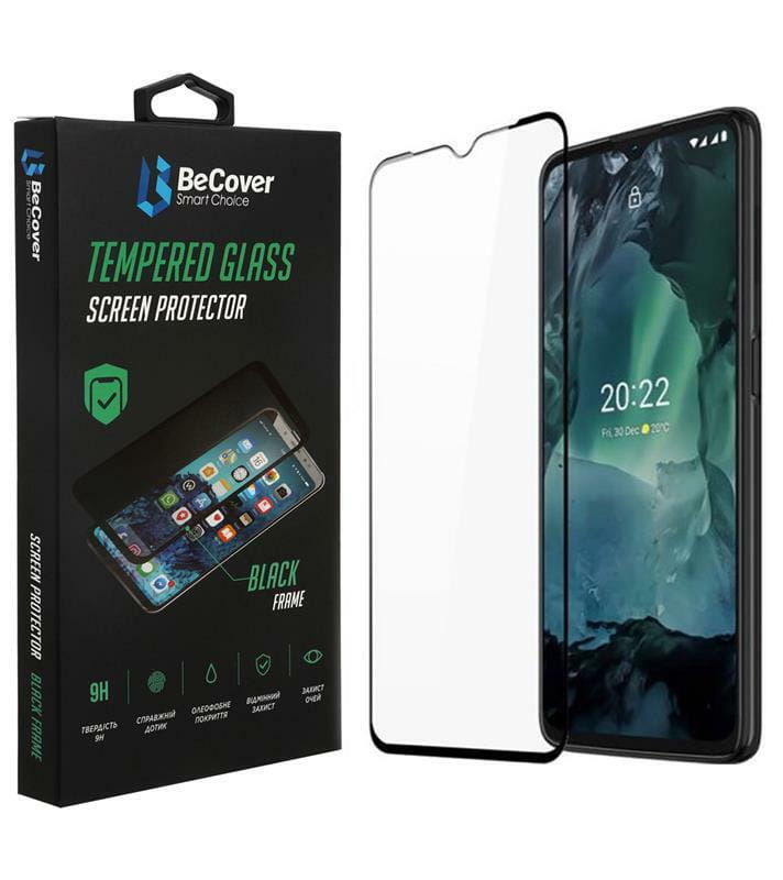 Защитное стекло BeCover для Nokia G21/G11/G11 Plus Black (707603)