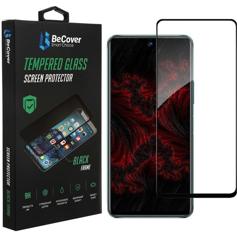 Защитное стекло BeCover для Infinix Hot 11S (X6812) Black (707600)