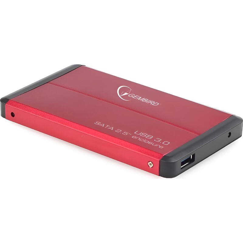 Внешний карман Gembird SATA HDD 2.5", USB 3.0, Red (EE2-U3S-2-R)