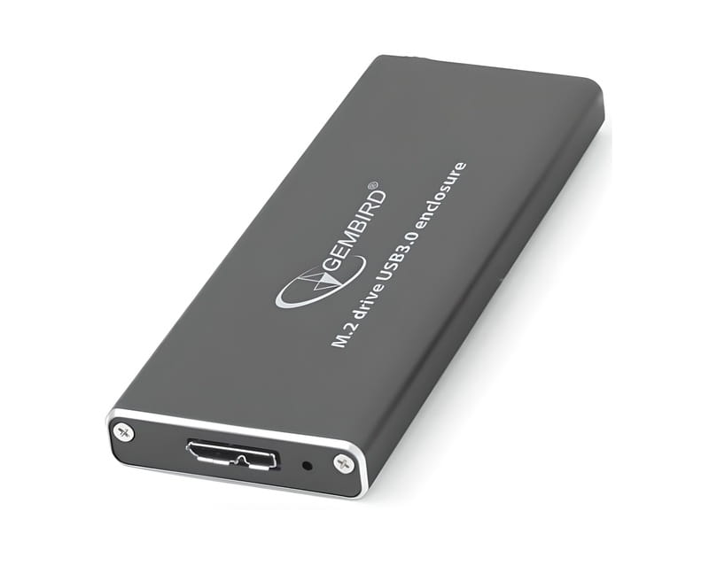 Внешний карман Gembird SSD M.2, USB 3.0, алюминий, Black (EE2280-U3C-01)