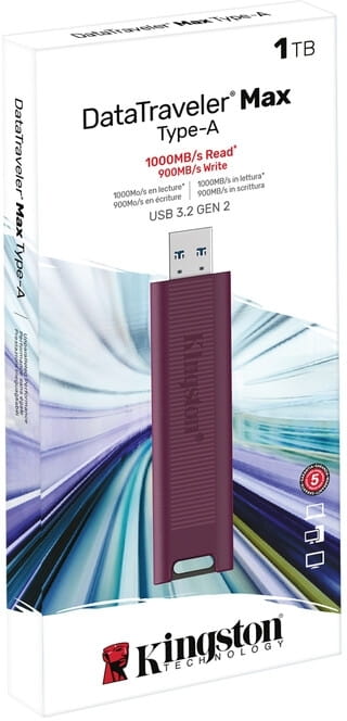 Флеш-накопитель USB3.2 1TB Kingston DataTraveler Max Red (DTMAXA/1TB)