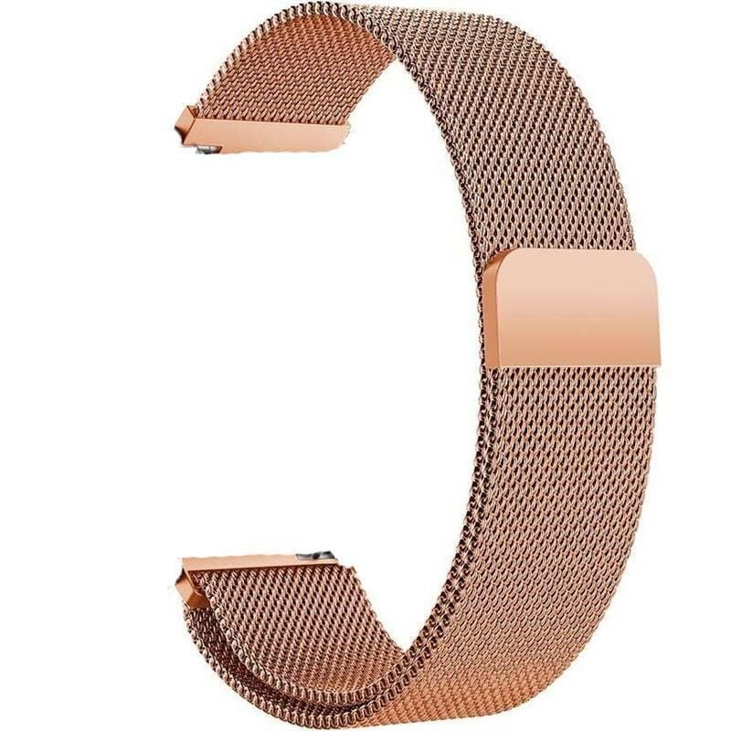 Ремешок BeCover Milanese Style для Samsung Galaxy (20mm)/Watch 5/ Watch 4 40/44mm/Watch 4 Classic 42mm/Watch Active/Active 2 40/44mm/Watch 3 41mm/Gear S2/Classic/Gear Sport Rose Gold (707676)